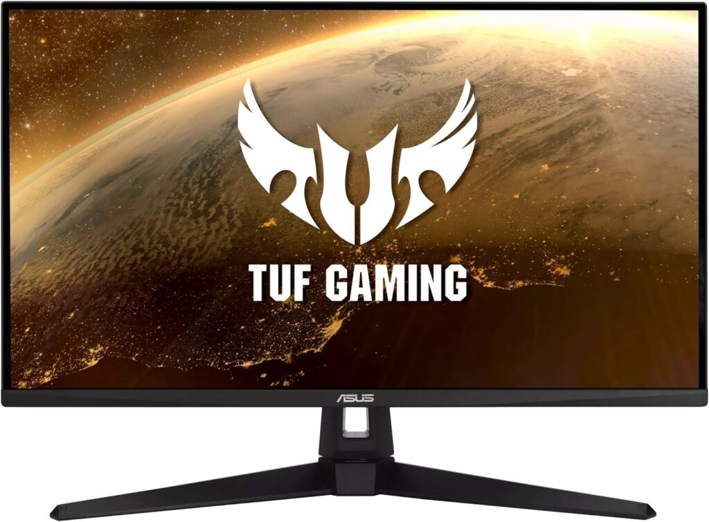 ASUS TUF Gaming VG289Q1A 28” Monitor, 4K UHD (3840 x 2160), IPS, Adaptive-Sync/ FreeSync, Eye Care, DisplayPort HDMI, DCI-P3 HDR 10, Shadow Boost, Black