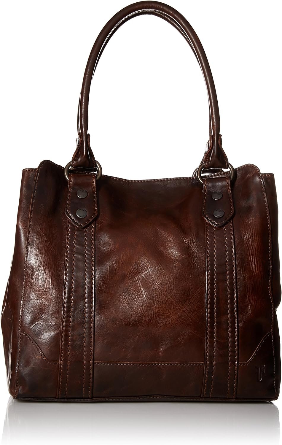 FRYE Rubie Distressed Brown Genuine Leather Purse Shoulder Bag Tote |  Genuine leather purse, Leather purses, Purses