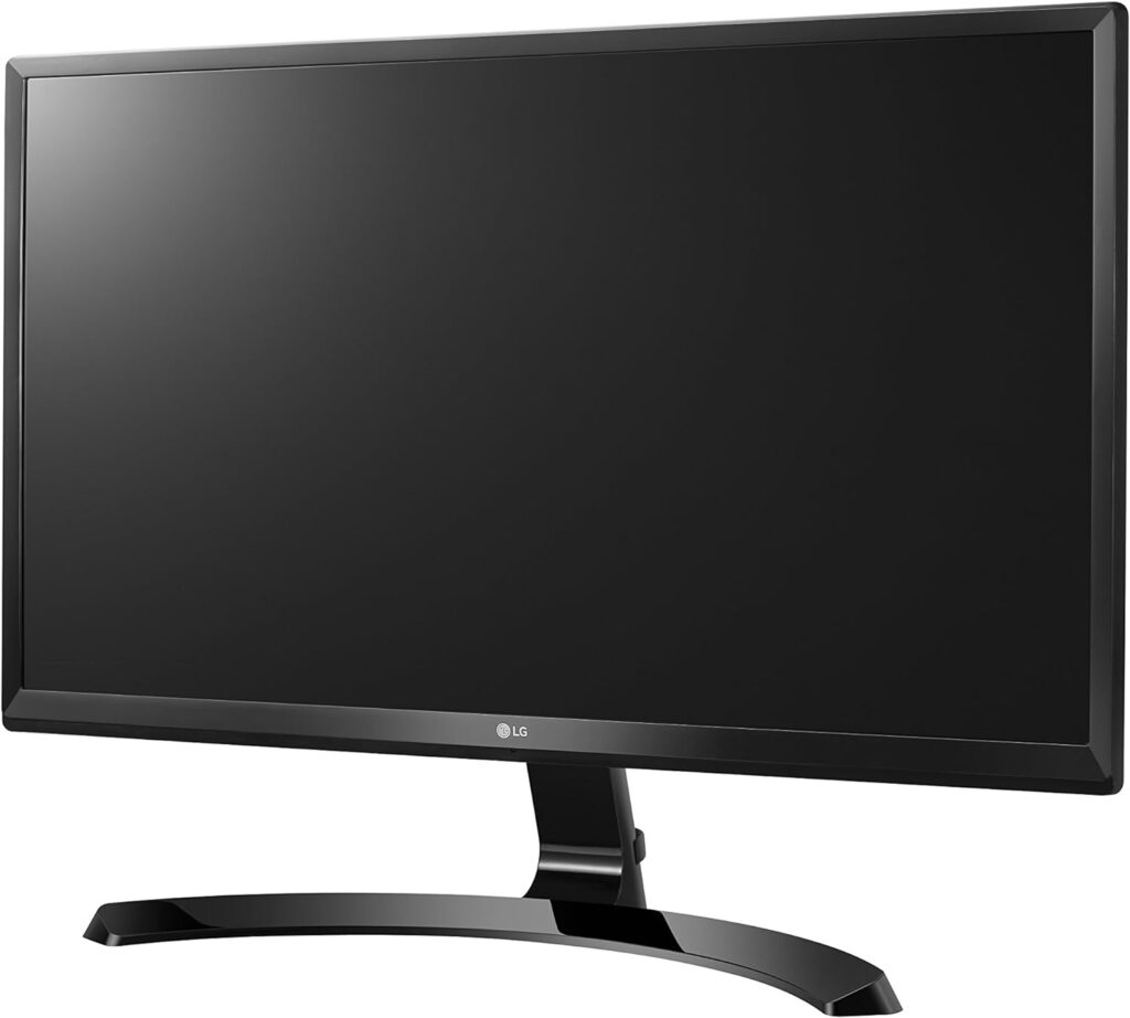 LG 24UD58-B Monitor 24 4K Ultrafine (3840 x 2160) IPS Display, FreeSync, On-Screen Control, Screen Split 2.0, Game Mode, Black Stabilizer - Black