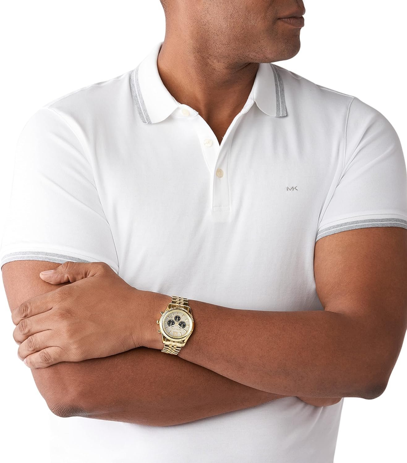 Michael Kors Lexington Mens Watch, Stainless Steel Bracelet Watch for Men