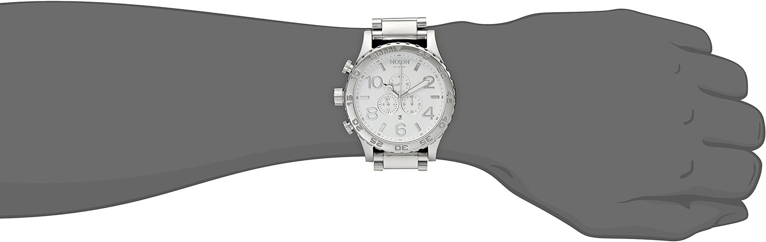 Nixon 51-30 Chrono. 100m Water Resistant Men’s Watch (XL 51mm Watch Face/ 25mm Stainless Steel Band)
