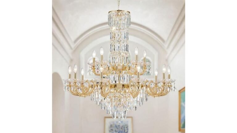 Gold Crystal Chandelier Review: Elegant Foyer Lighting