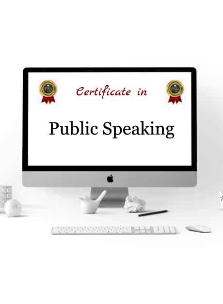 certificate in public speaking